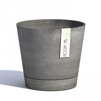 Blumentopf ECOPOTS Venice Smartpot aus Kunststoff | Ø 30 cm grau grau