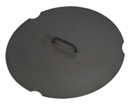 Feuerschalen-Deckel CookKing aus Stahl | rund | mit 1 Griff | 70cm 70,5cm