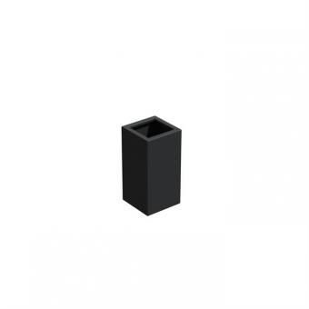 Pflanzkübel ADEZZ CARREZ quadratisch | aus Aluminium | Schwarzgrau | 40 x 40 x 80 cm Schwarzgrau (RAL 7021) | 40x40x80cm